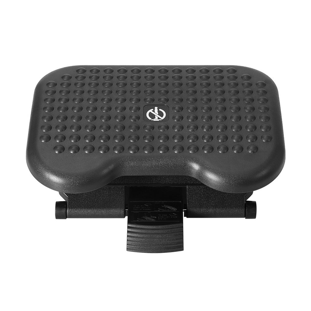 Artiss Foot Rest Stool Office Under Desk Angle Adjustable Footrest Massage Black Chez Guru