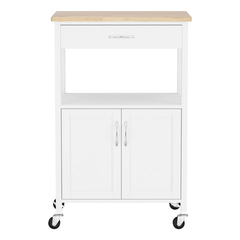 Artiss Kitchen Island Trolley Rolling Serving Cart Storage Drawer Cupboard 60cm