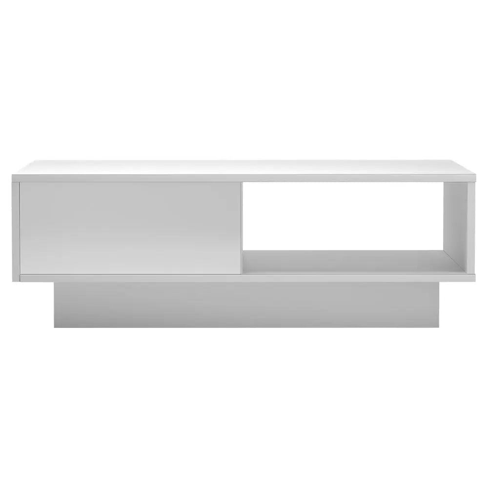 Artiss Coffee Table Led Lights White - Chez Guru