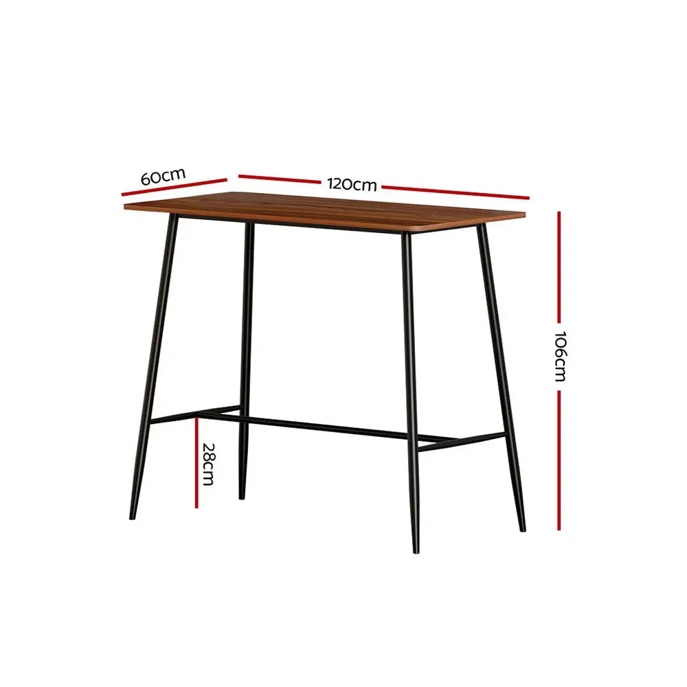 Artiss Halle Bar Table 120CM Rectangular Chez Guru