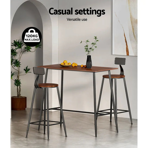 Artiss Halle Bar Table 120CM Rectangular Chez Guru