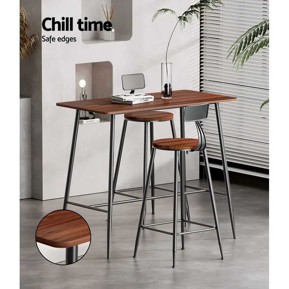 Artiss Halle Bar Table 120CM Rectangular Chez Guru