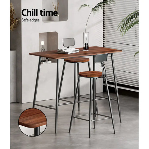 Artiss Halle Bar Table 120CM Rectangular Chez Guru