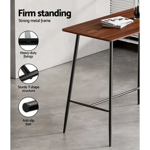 Artiss Halle Bar Table 120CM Rectangular Chez Guru