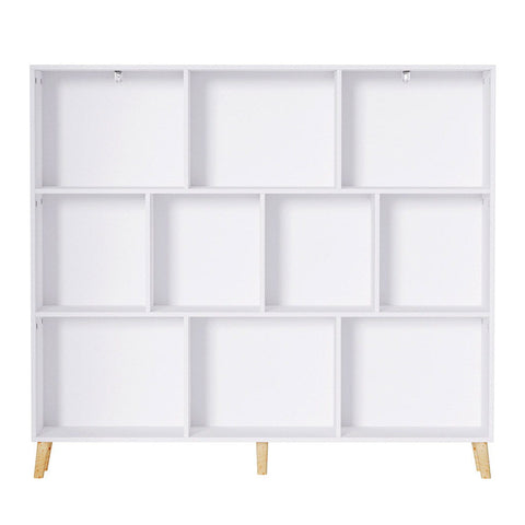 Artiss Bookshelf 3 Tiers 10 Cubes - CORA White Chez Guru