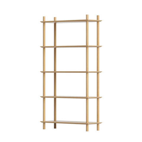 Artiss Bookshelf 5 Tiers Bookcase Display Shelves Wooden Storage Stand Rack Pine