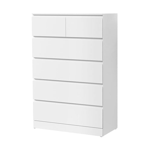 Artiss 6 Chest of Drawers - PEPE White Chez Guru