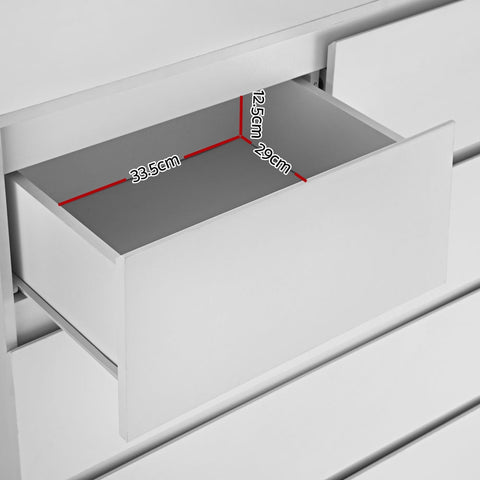 Artiss 6 Chest of Drawers - PEPE White Chez Guru