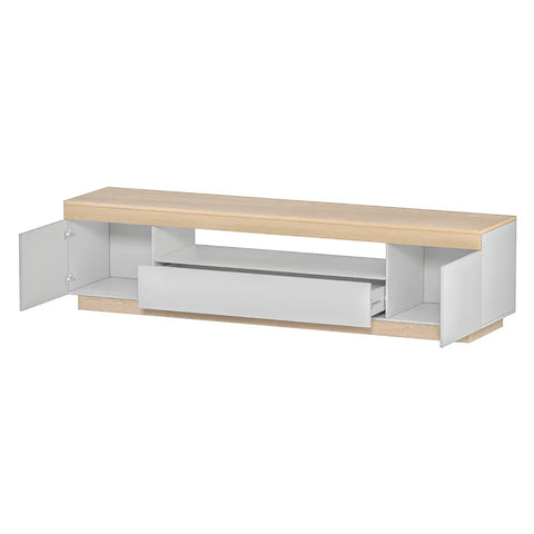 Artiss TV Cabinet Entertainment Unit Stand 180CM White Wood - Chez Guru
