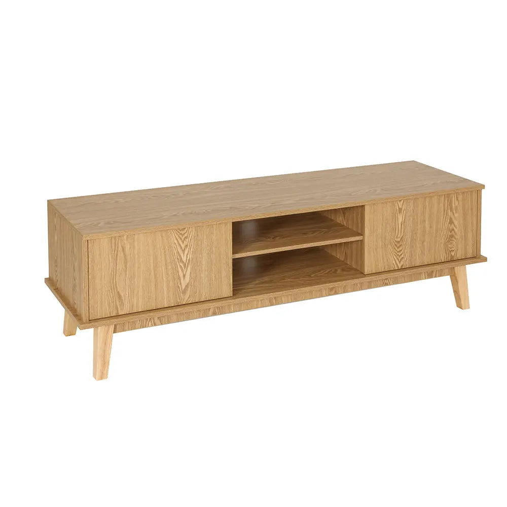 Artiss TV Cabinet Entertainment Unit Stand Storage Shelves TV Unit 140CM - Chez Guru