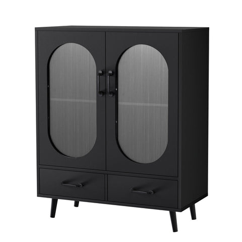 Artiss Buffet Sideboard Double Doors - Black Chez Guru