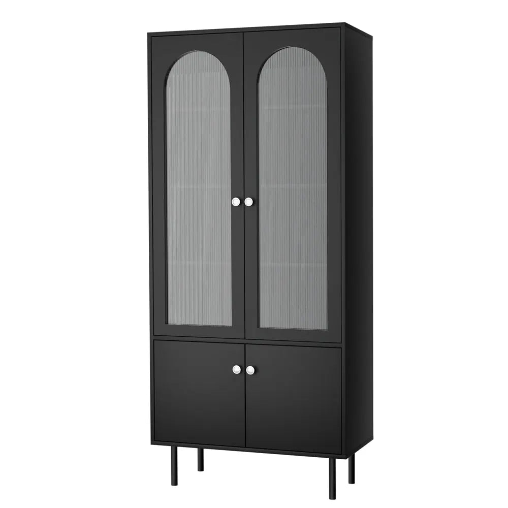 Artiss Buffet Sideboard Cupboard Cabinet Black Chez Guru