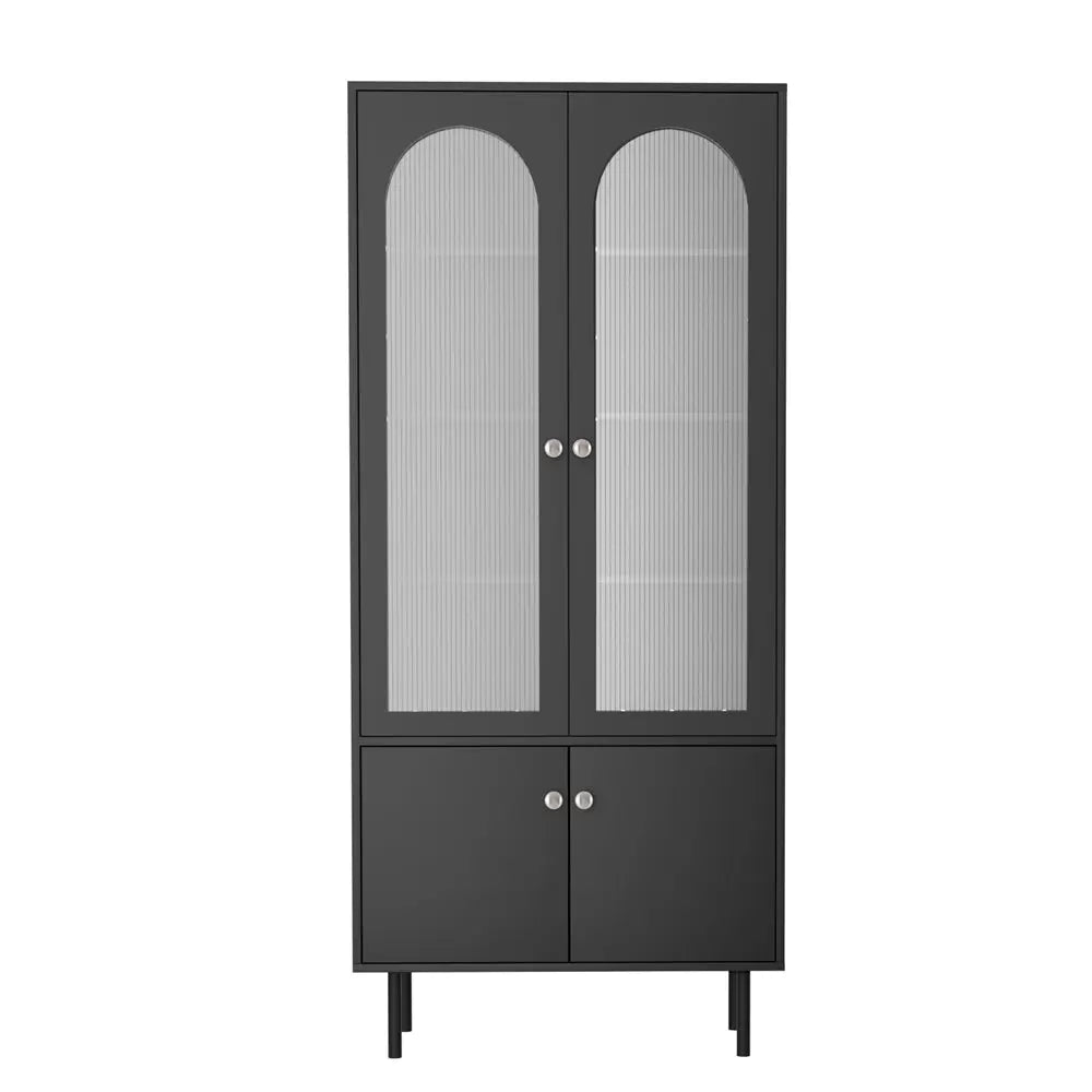 Artiss Buffet Sideboard Cupboard Cabinet Black Chez Guru