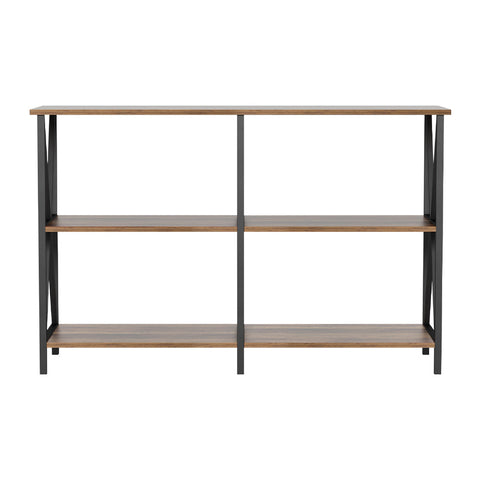 Artiss Console Table 120CM 3-tier Walnut Xiah Chez Guru