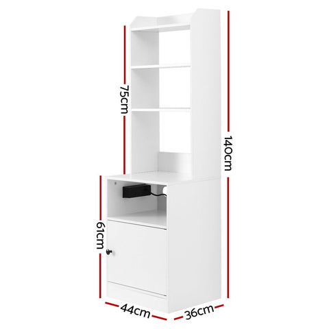 Artiss Bedside Table Nightstand Charging Station Chez Guru