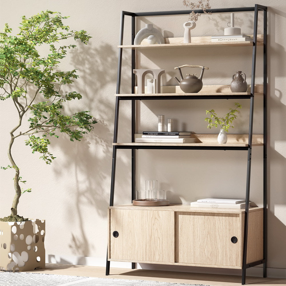 Artiss Bookshelf 5 Tier Cube Cabinet MIRA Oak Chez Guru