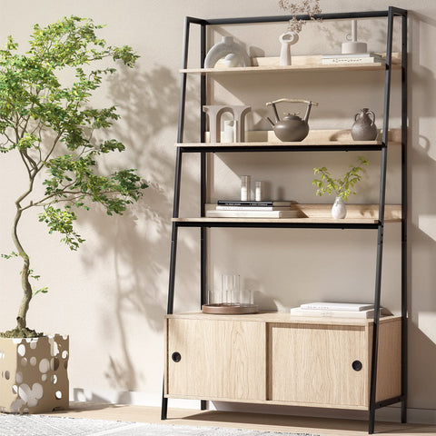 Artiss Bookshelf 5 Tier Cube Cabinet MIRA Oak Chez Guru