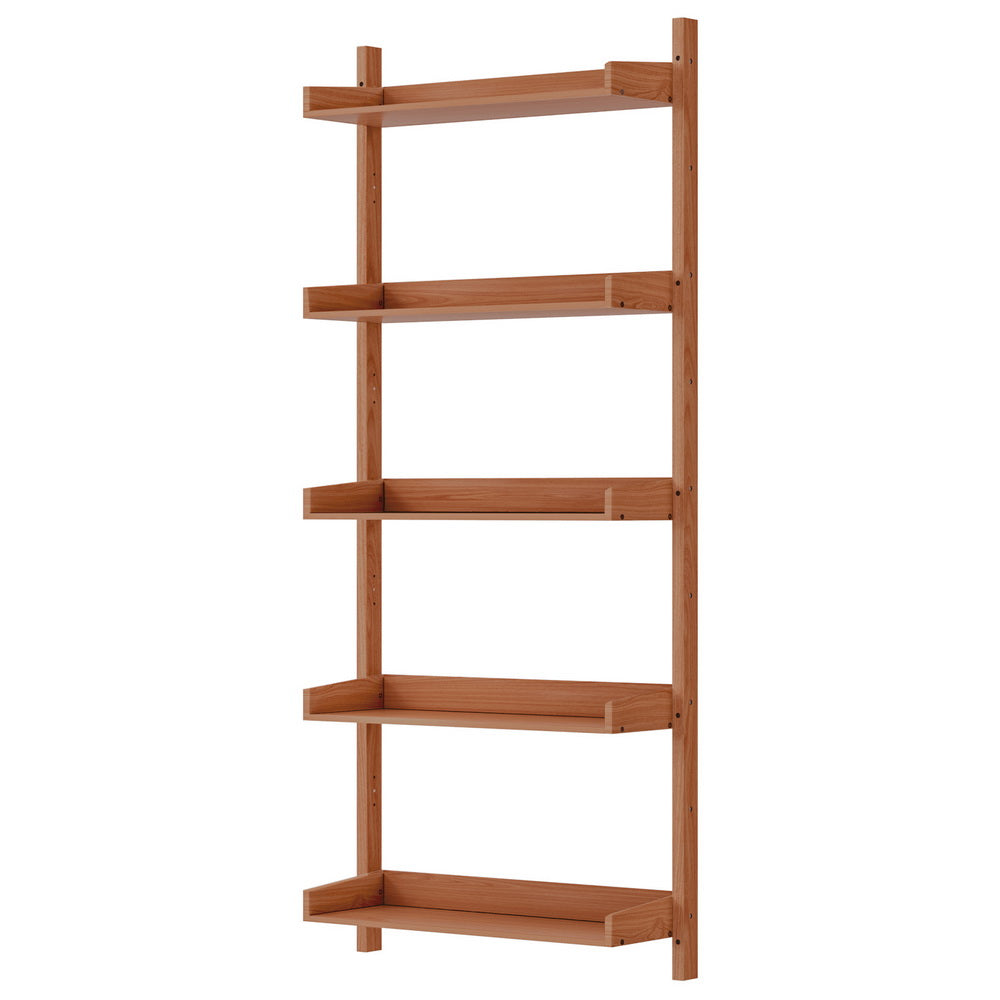Artiss Bookshelf Floating Shelf  CAPIZ Oak Chez Guru