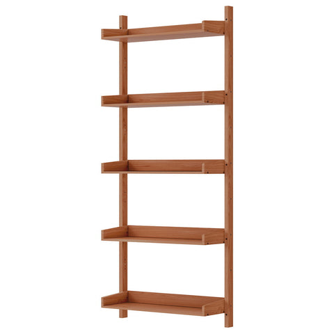 Artiss Bookshelf Floating Shelf  CAPIZ Oak Chez Guru