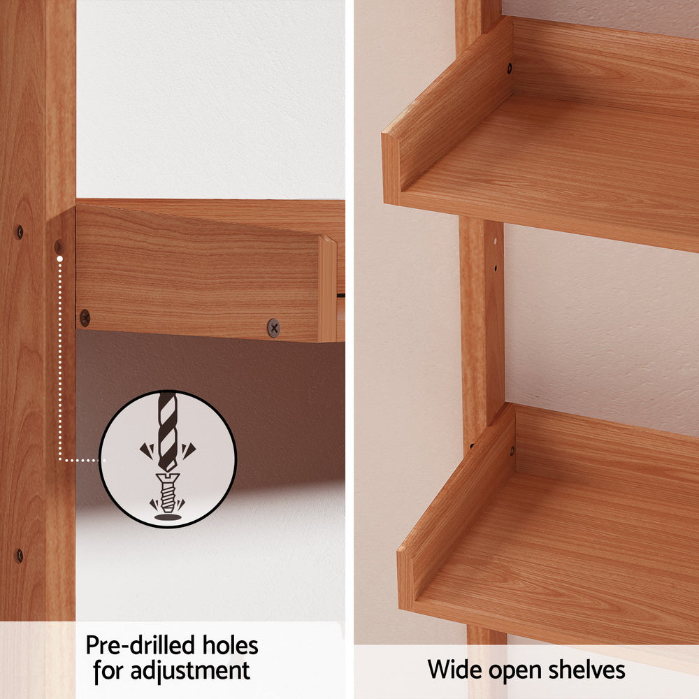 Artiss Bookshelf Floating Shelf  CAPIZ Oak Chez Guru
