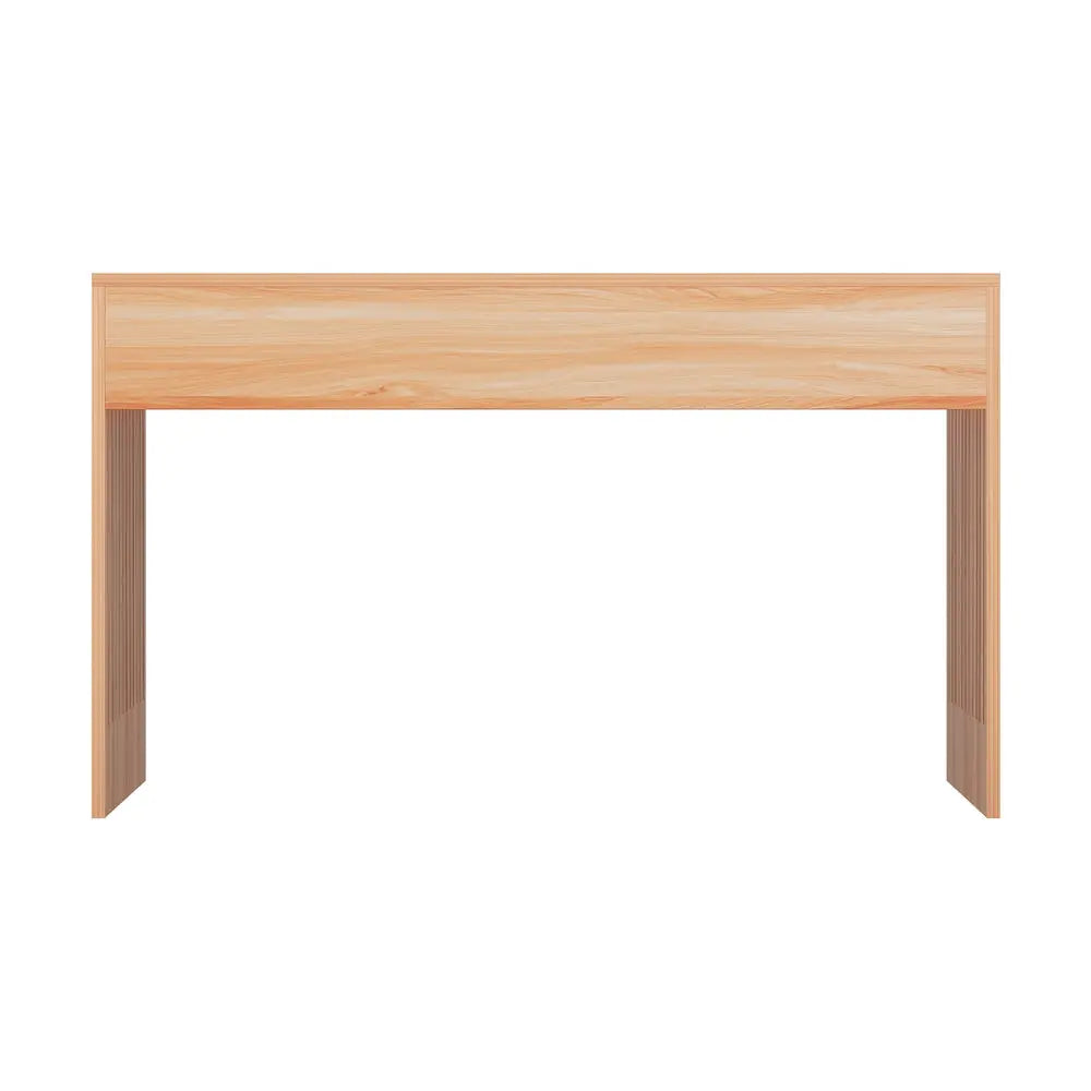 Artiss Coffee Table Rectangle Fluted Side 100CM - Chez Guru