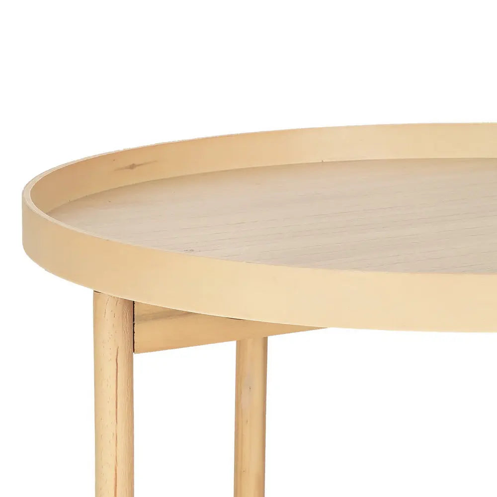 Artiss Coffee Table Side Table Round 70CM - Chez Guru