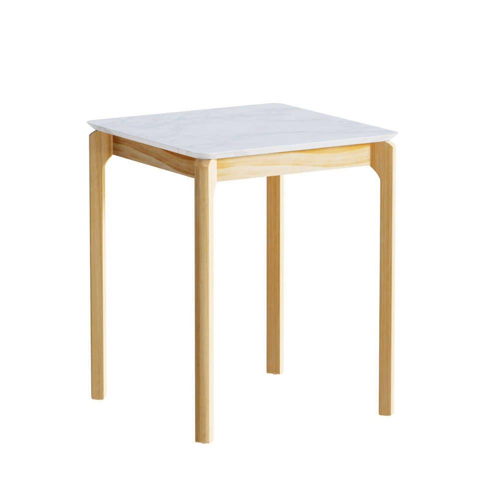 Artiss Coffee Table Marble Effect Square Chez Guru