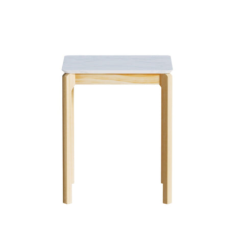 Artiss Coffee Table Marble Effect Square Chez Guru