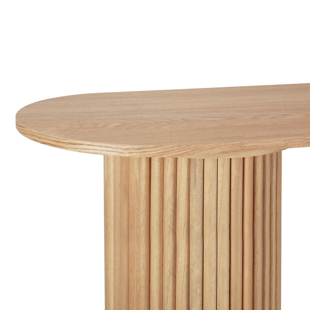 Artiss Console Table Oval 115CM Pine Blake Chez Guru