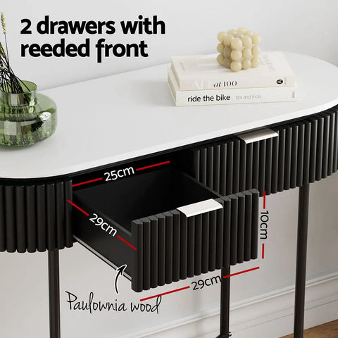 Artiss Console Table 2 Drawers 100CM Chez Guru