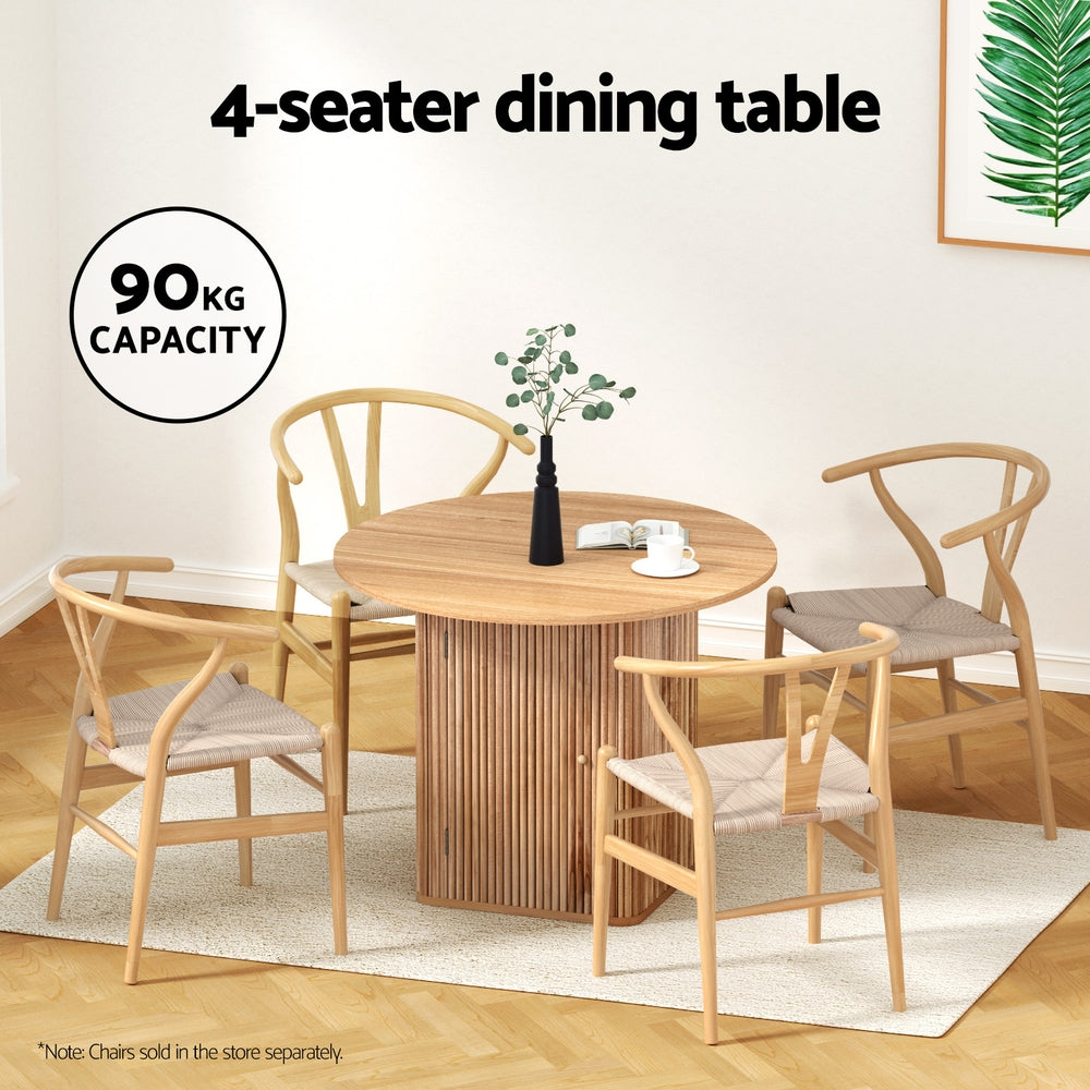 1M Artiss Dining Table Storage Base Chez Guru