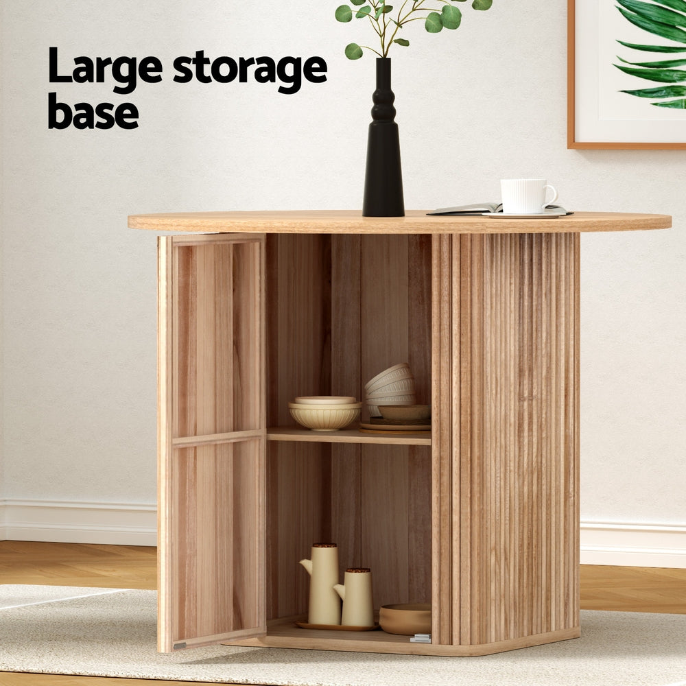 1M Artiss Dining Table Storage Base Chez Guru