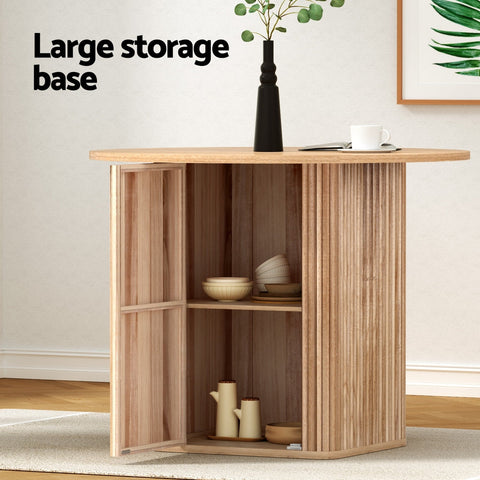 1M Artiss Dining Table Storage Base Chez Guru