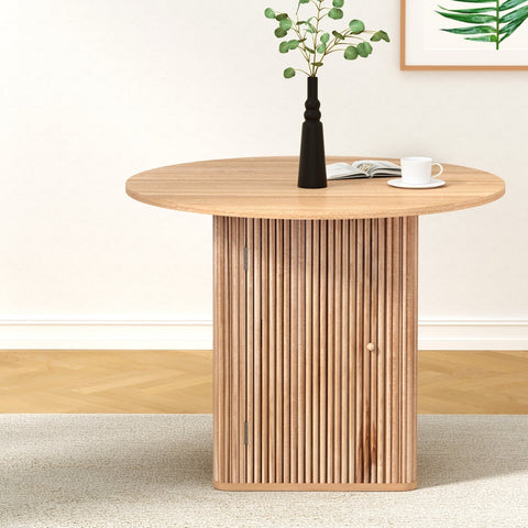 1M Artiss Dining Table Storage Base Chez Guru
