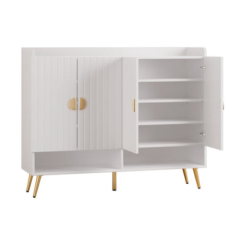 Artiss Shoe Rack Cabinet 5 Tiers 30 Pairs White Chez Guru