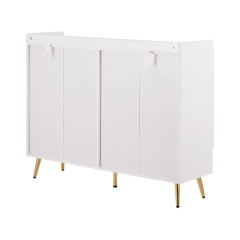 Artiss Shoe Rack Cabinet 5 Tiers 30 Pairs White Chez Guru