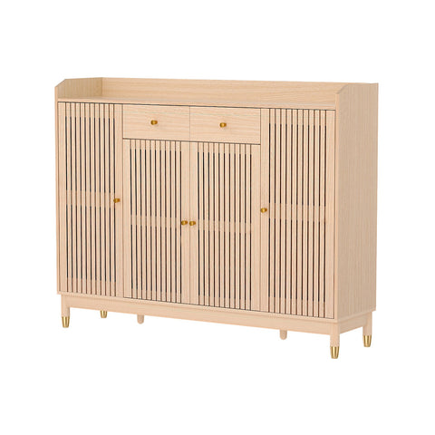 Artiss Shoe Rack Cabinet with Shelves 26 Pairs Pine Chez Guru