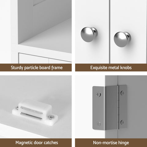 Artiss Buffet Sideboard Cabinet Pantry Kitchen Bathroom Storage Cupboard 160cm