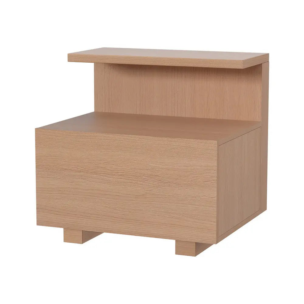 Artiss Bedside Table 1 Drawer - Pine - Chez Guru