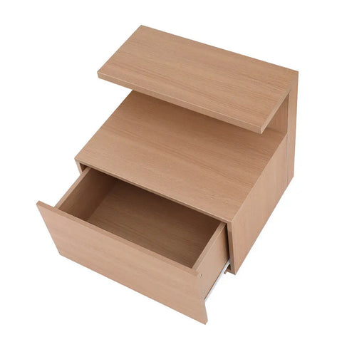 Artiss Bedside Table 1 Drawer - Pine - Chez Guru