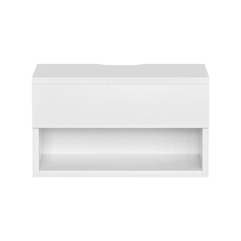 Artiss Floating Bedside Table Nightstand Drawer White - Chez Guru
