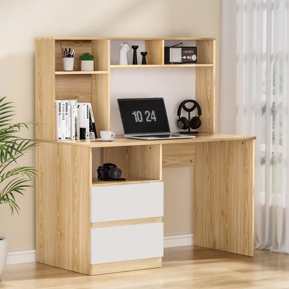 Artiss Computer Desk Office Study Desks Table Bookshelf Drawer Chez Guru