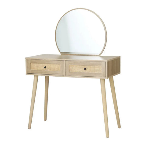 Artiss Dressing Table Set Rattan Frances - Chez Guru