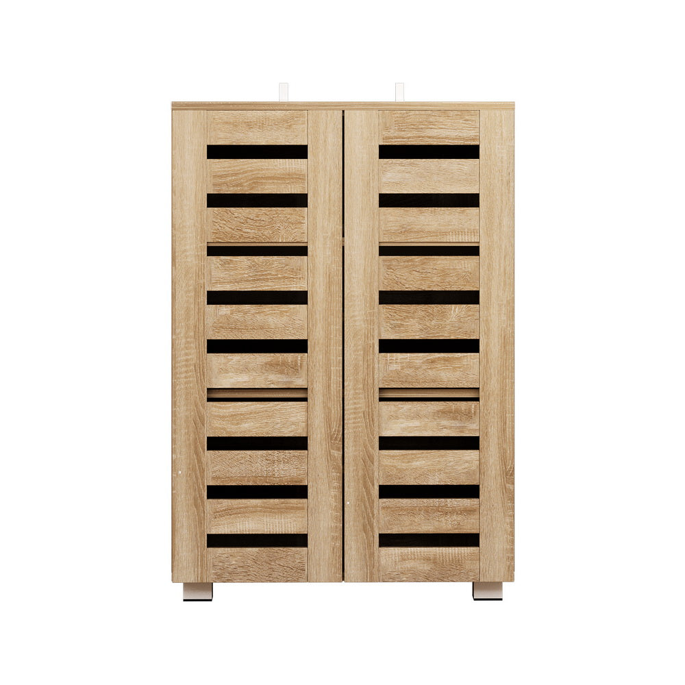 Artiss Shoe Rack Cabinet 20 Pairs 5-tier Wood Alster Chez Guru