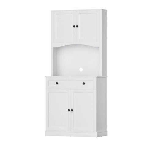 Artiss Buffet Sideboard Cabinet Cupboard Pantry Storage Shelves Hutch White Chez Guru