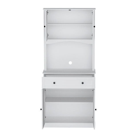 Artiss Buffet Sideboard Cabinet Cupboard Pantry Storage Shelves Hutch White Chez Guru