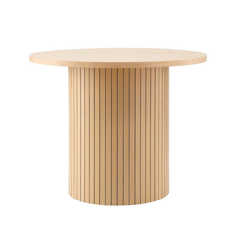 Artiss Coffee Table Round Fluted Chez Guru