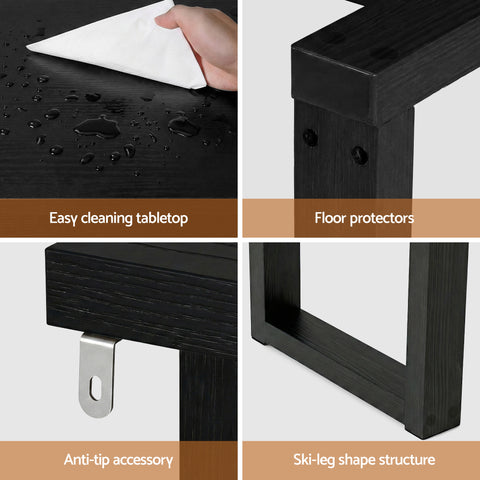 Artiss Console Table 110CM Black