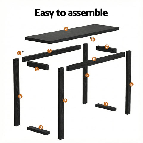 Artiss Console Table 110CM Black