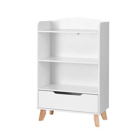 Keezi Kids Bookshelf 3 Tiers Storage Children Bookcase Toys Organiser Drawer Chez Guru